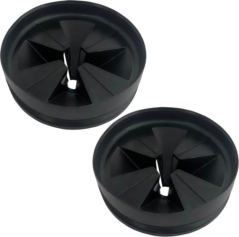 kitfunton 2 Pack Garbage Disposal Splash Guards Sink Baffle Replacement-Removable Quiet Collar Drain Plugs-Waste Disposer Accessories-3 3/8" - Image 1